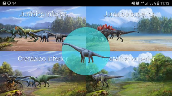 Enciclopedia de dinosaurios: periodos y eras.